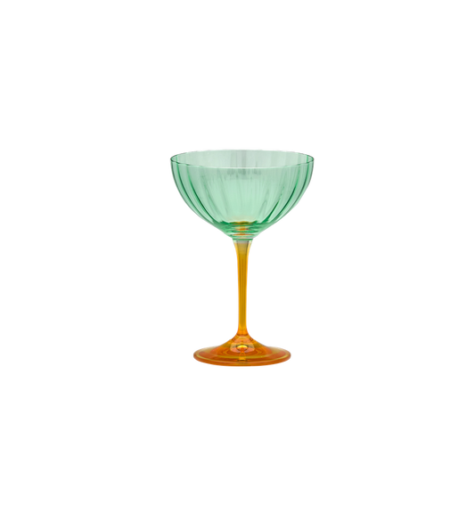 Anna + Nina - Jazzy Arancia Optic Champagne Glass