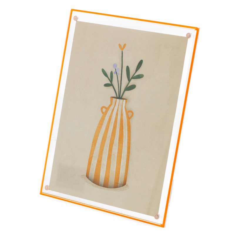 Fotolijst Vaasje bloemen - Oranje
