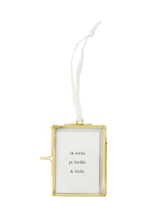 Zusss Fotohanger metaal - Liefde en Licht