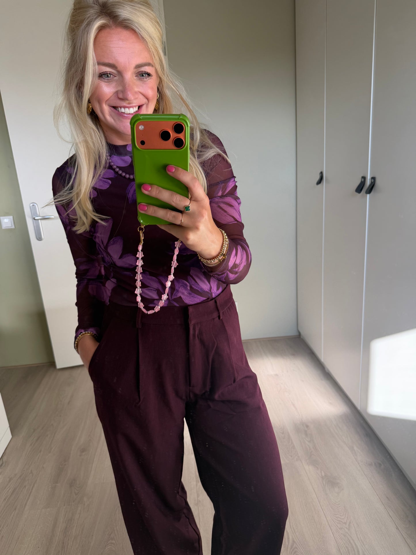Ydence Top Willemijn - Plum flower