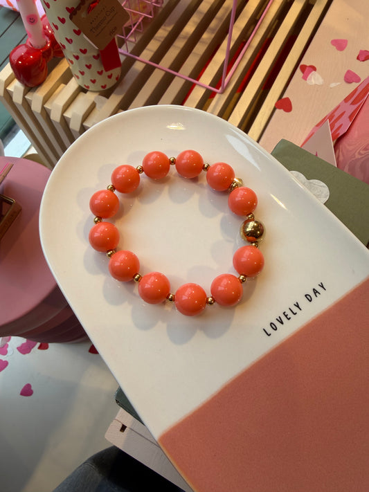 Armbandje kralen - Peach