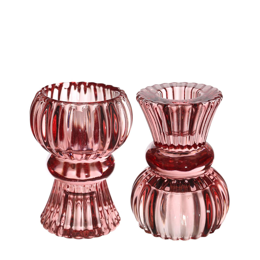 Duo Kandelaar - Rood
