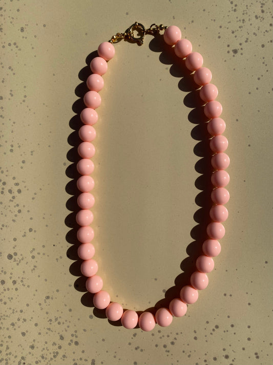 Kralenketting Ibiza S - Zalm Roze
