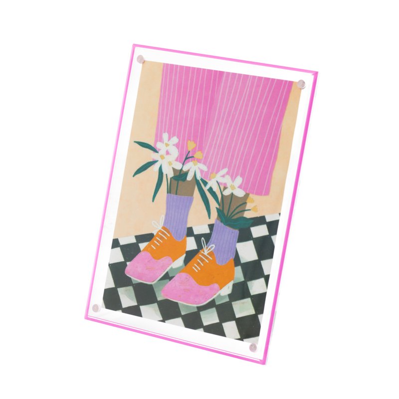Fotolijst Flower power - Roze