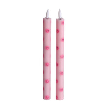 Afbeelding in Gallery-weergave laden, LED Pillar Kaars Smiley - Roze
