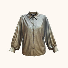 Afbeelding in Gallery-weergave laden, Vogue metallic blouse - Goud
