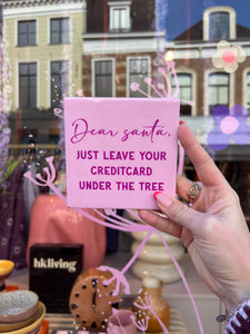 Tegeltje - Dear Santa