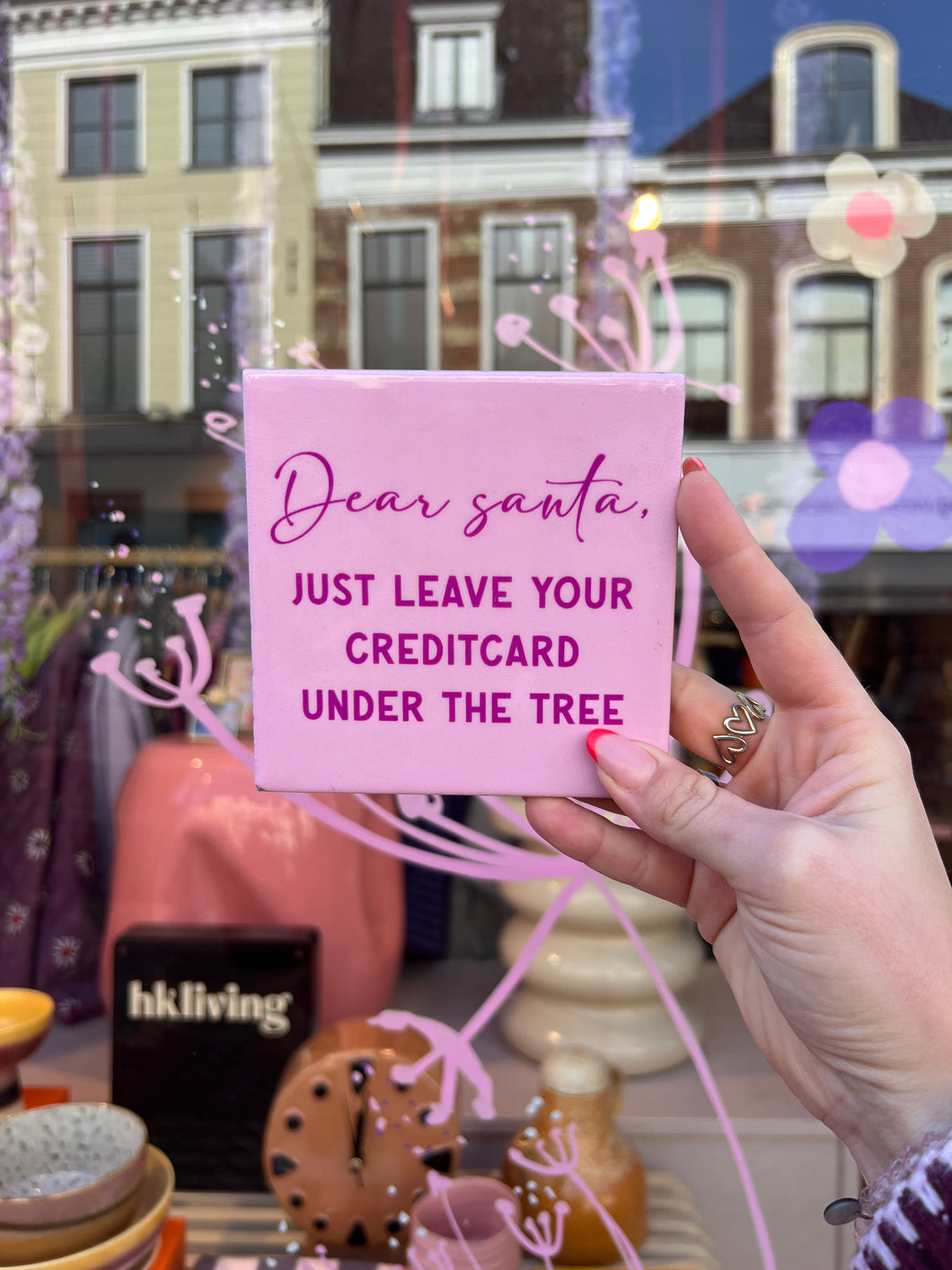 Tegeltje - Dear Santa