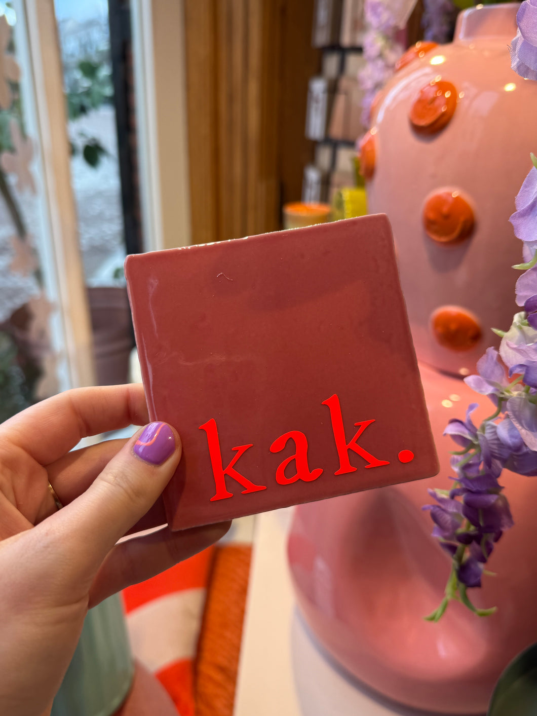 Tegeltje Kak - Roze