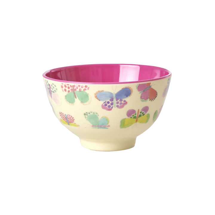 Melamine bowl small - Butterfly print