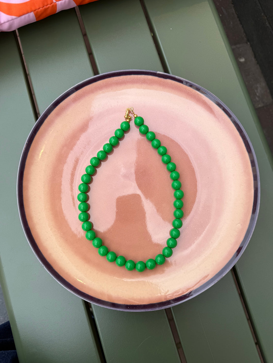 Kralen ketting klein - Groen