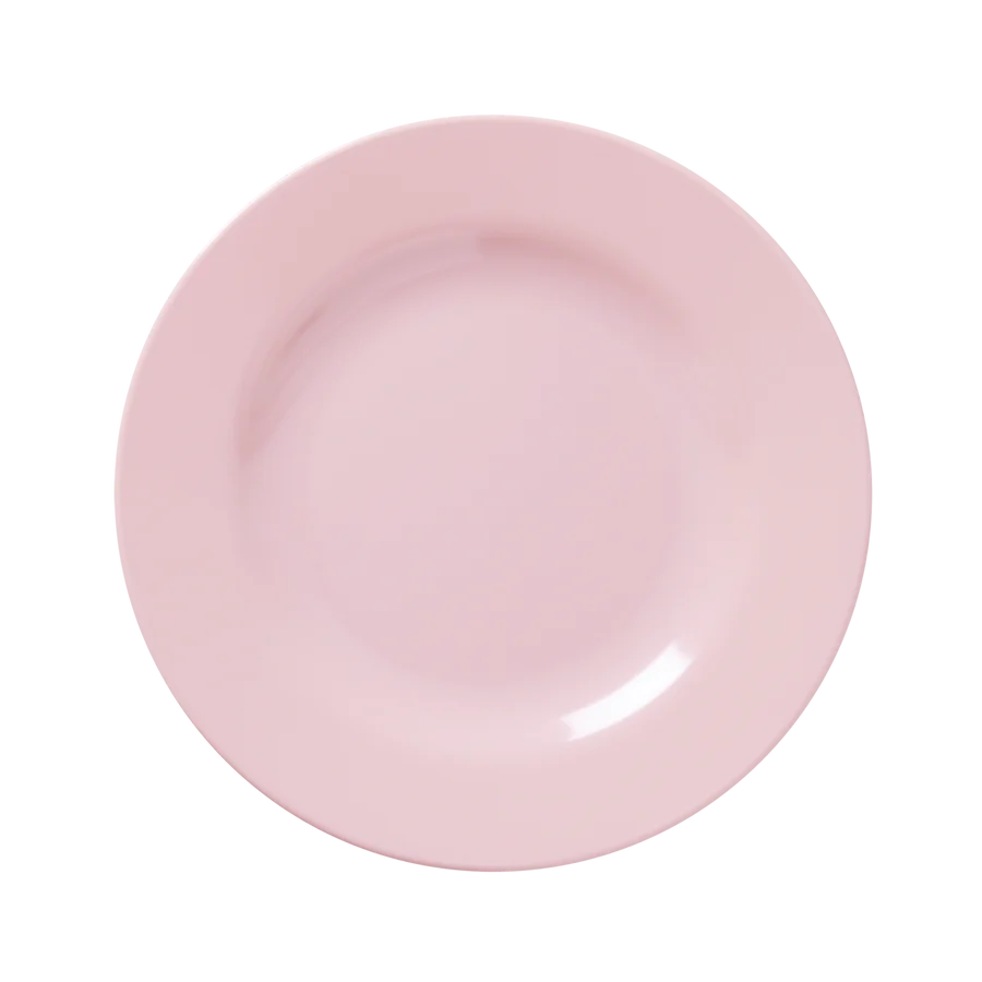 Melamine plate - Rice Lichtroze
