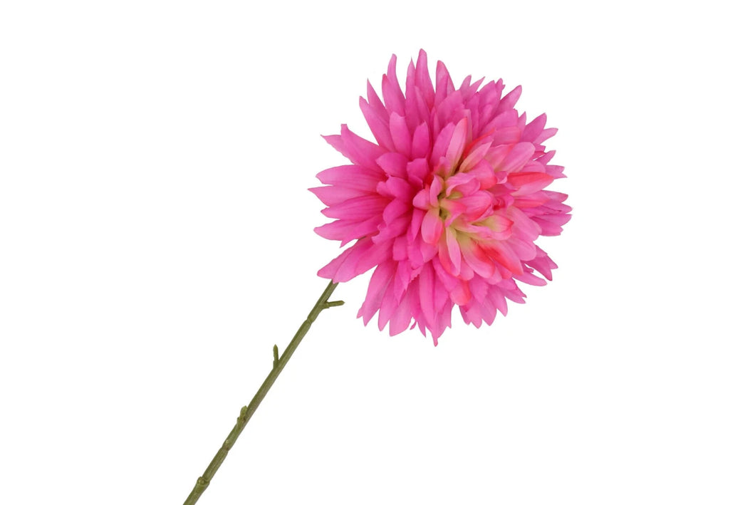Silk dahlia pointy - Purple/yellow