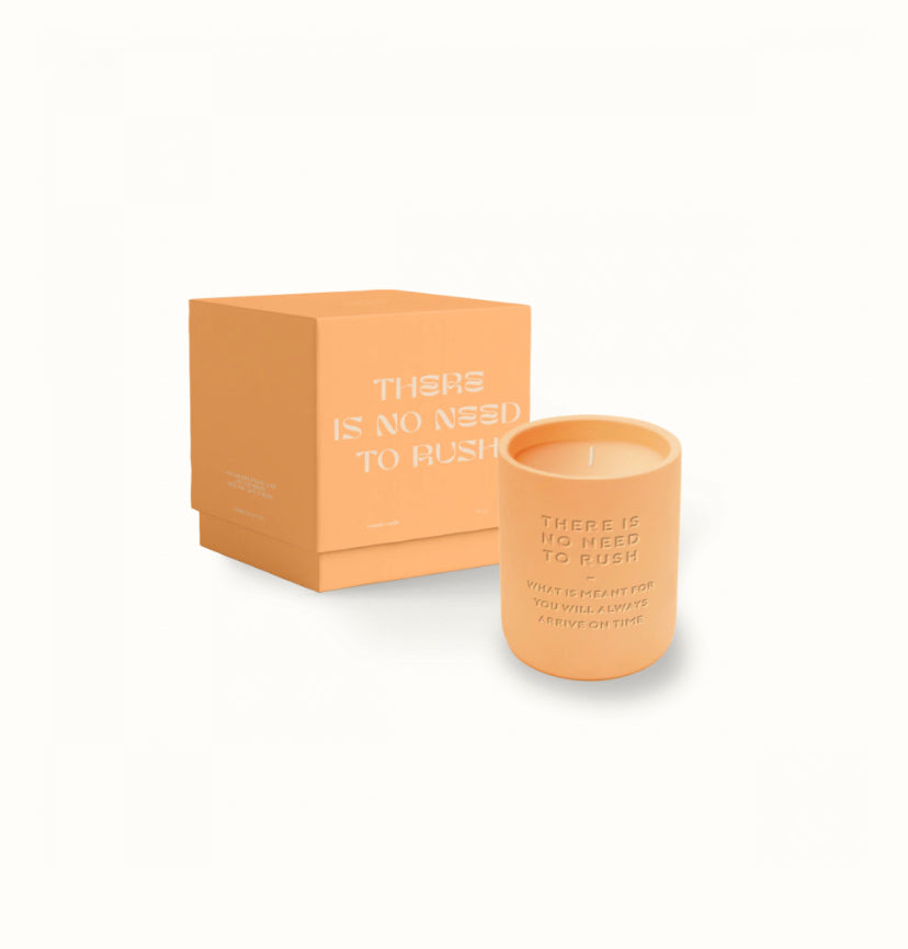 Cement candle - There is no need to rush