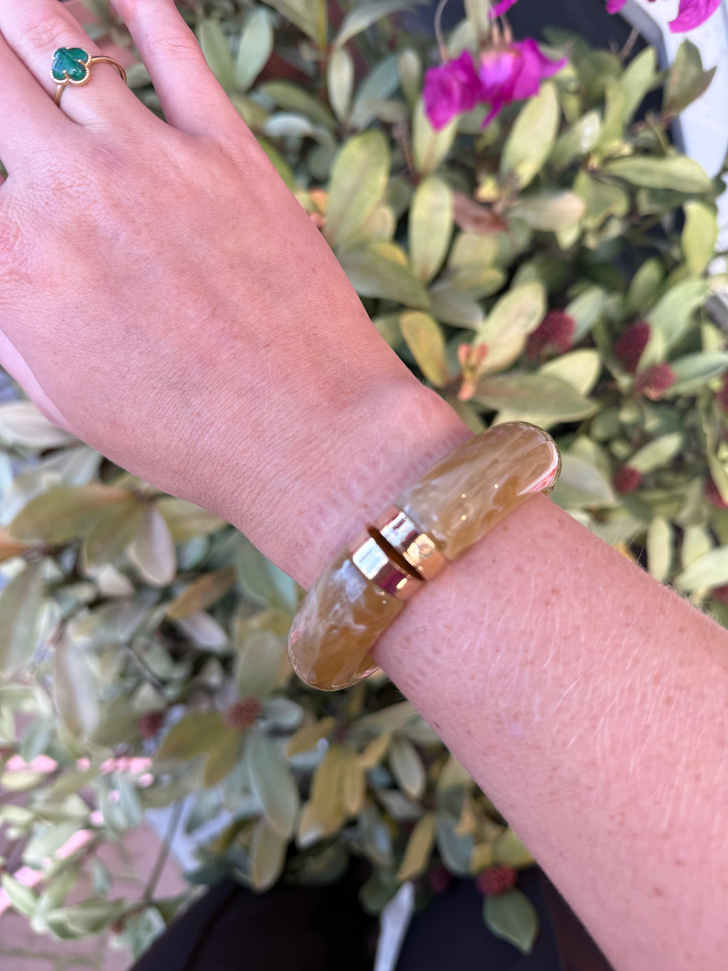 Bangle armband - Beige