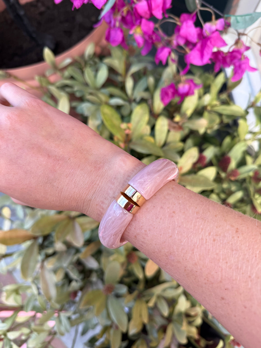 Bangle armband - Lichtroze