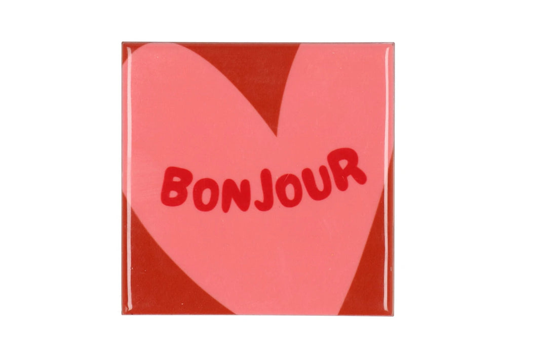 Tegeltje - Bonjour hartje