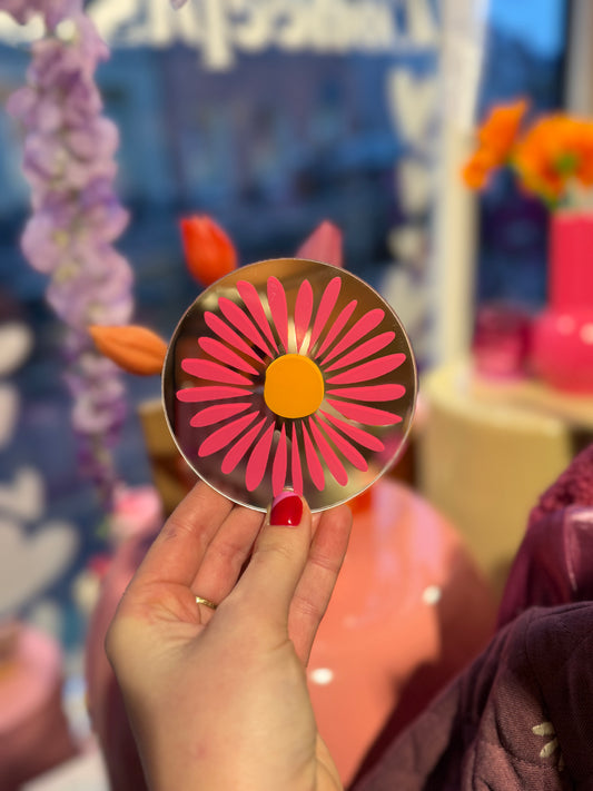 Spiegeltje Bloem Rond