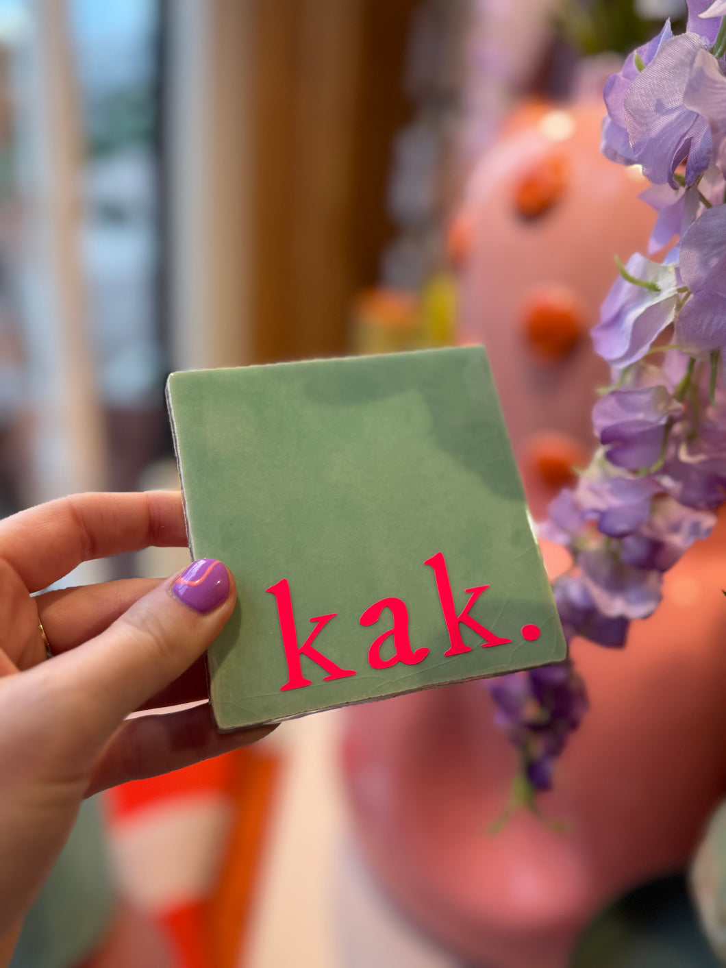 Tegeltje Kak - Lichtgroen