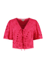Afbeelding in Gallery-weergave laden, Top Imke - Paisley Broderie Rood
