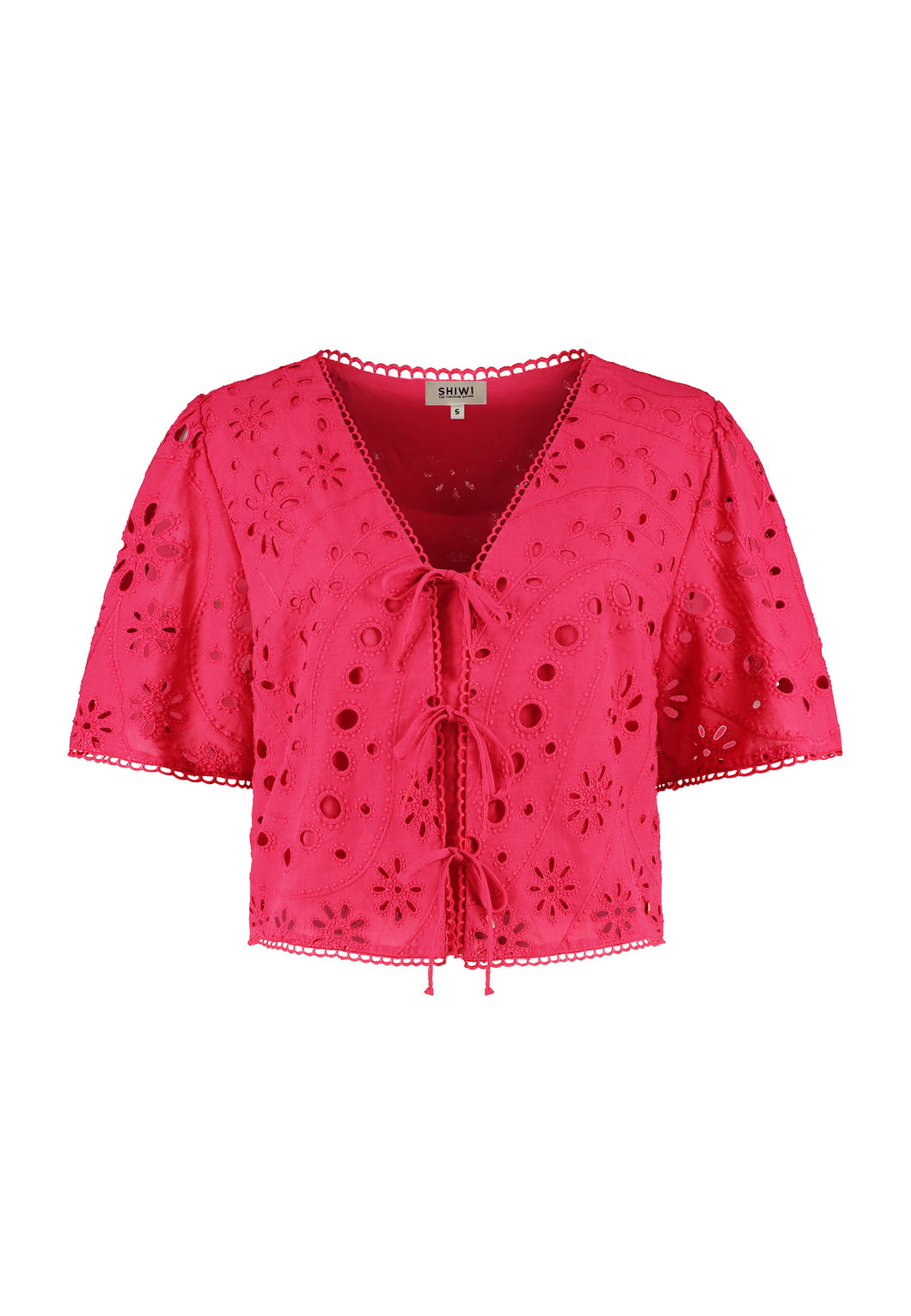 Top Imke - Paisley Broderie Rood
