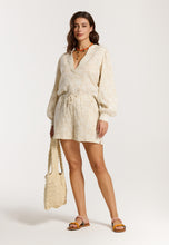 Afbeelding in Gallery-weergave laden, Top Imilia - Bohemian Jacquard Wit
