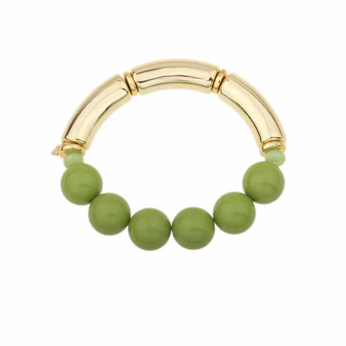 Armband - Groen/goud