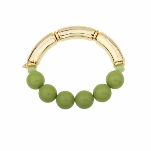 Armband - Groen/goud