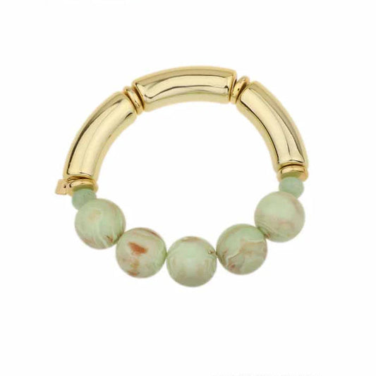 Armband - Groen/goud