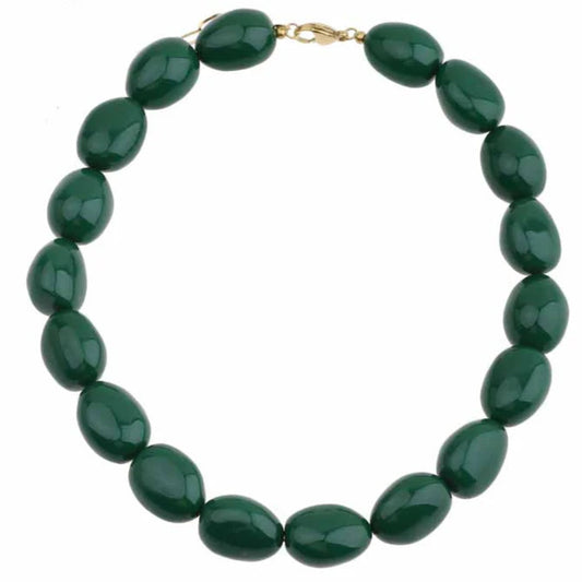Kralenketting Rio - Donkergroen