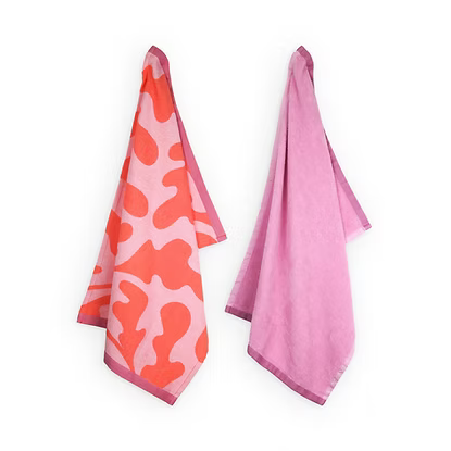 Lifa Home - Coral Kiss Theedoek en Handdoek set