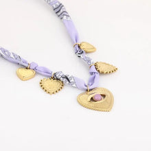Afbeelding in Gallery-weergave laden, Bedelketting stof - Paars
