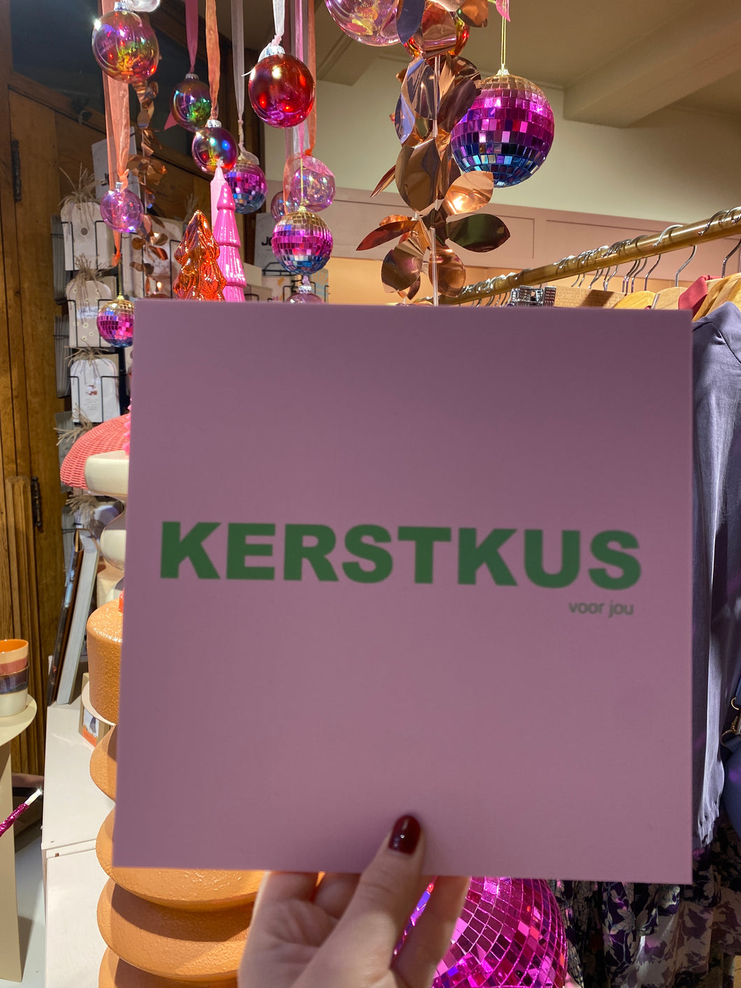 Forex tegeltje - Kerstkus voor jou