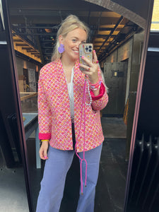 Jasje print - Roze/oranje