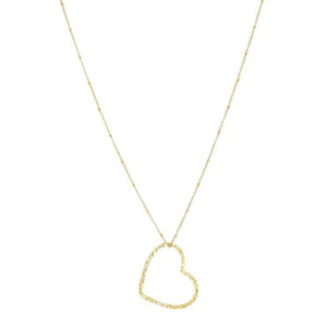 Ketting lang hartje - Goud