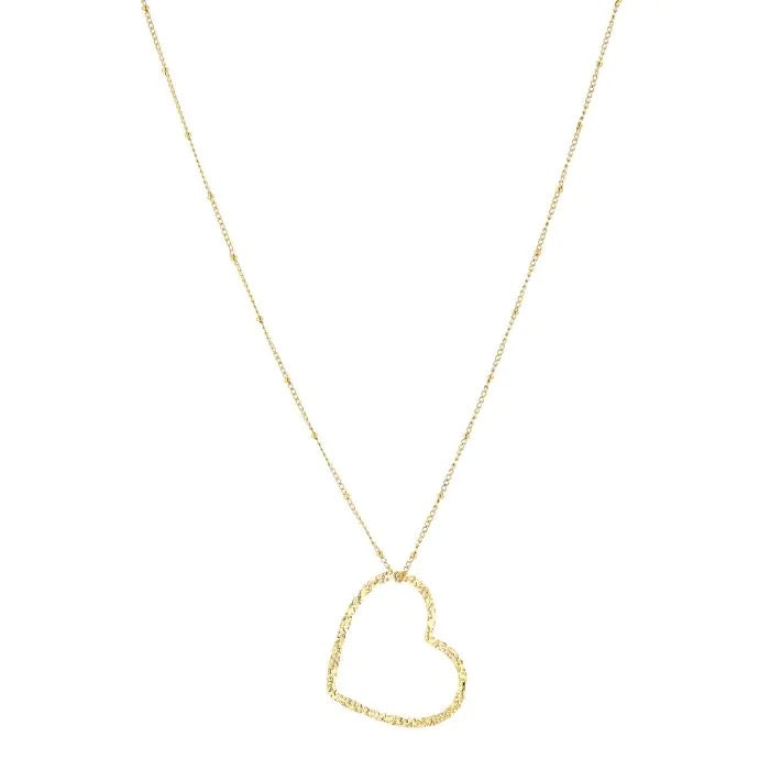 Ketting lang hartje - Goud