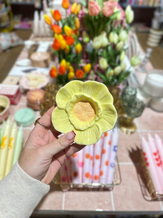 Wand Bloem - Geel