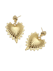 Oorbellen hartje - Goud