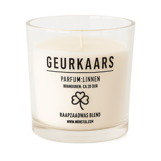 Mijn Stijl - Geurkaars klaver parfum linnen