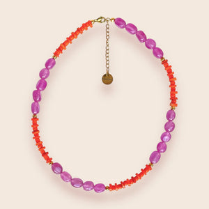 Studio Frenchie - Necklace - Color Block Pink