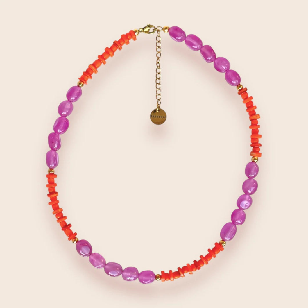 Studio Frenchie - Necklace - Color Block Pink
