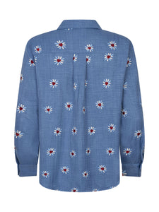 Ydence Blouse Gabia - Denim Blue