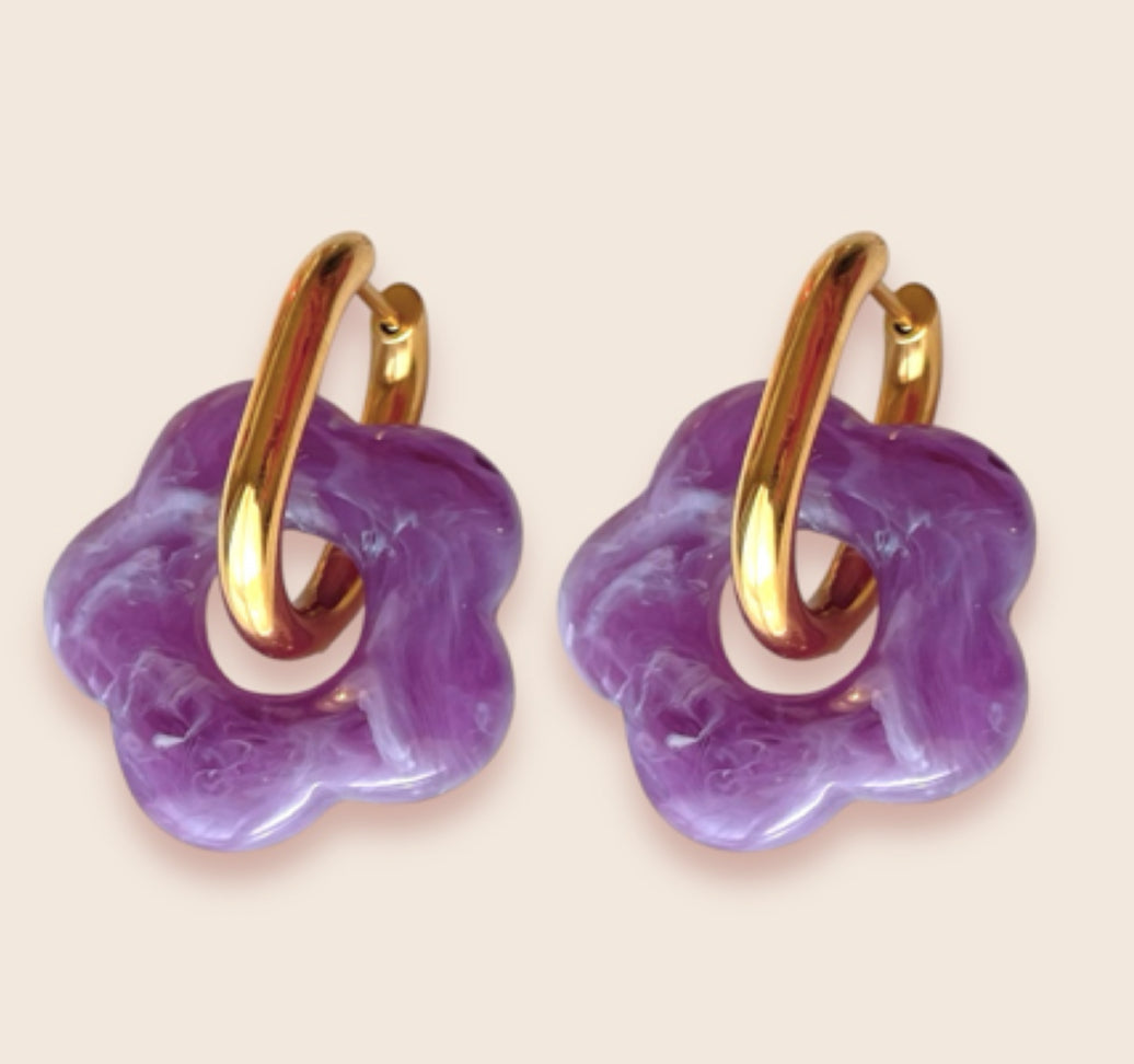 Studio Frenchie - Earrings retro flower