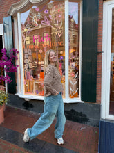 Afbeelding in Gallery-weergave laden, Longsleeve streep - Beige/bruin
