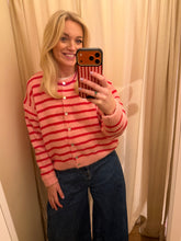 Afbeelding in Gallery-weergave laden, Vestje streep - Roze/rood
