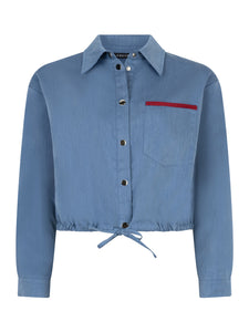 Ydence Blouse Kess - Denim blue/burgundy