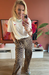 T-shirt hartje - Wit/rood