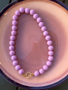 Kralen Ketting Groot - Lila
