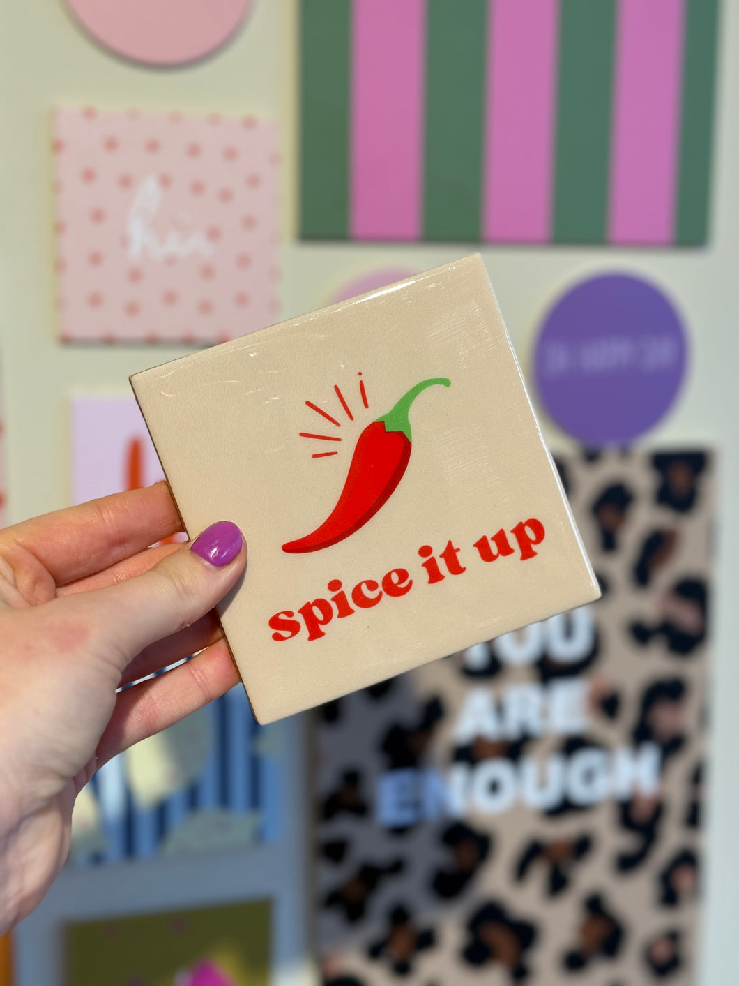 Tegeltje - Spice it up