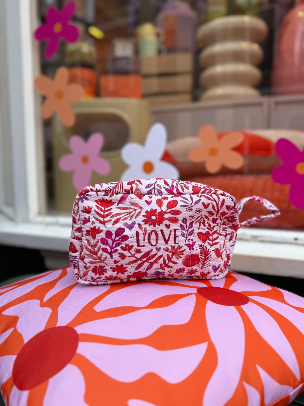 Toilettas Love - Roze/rood